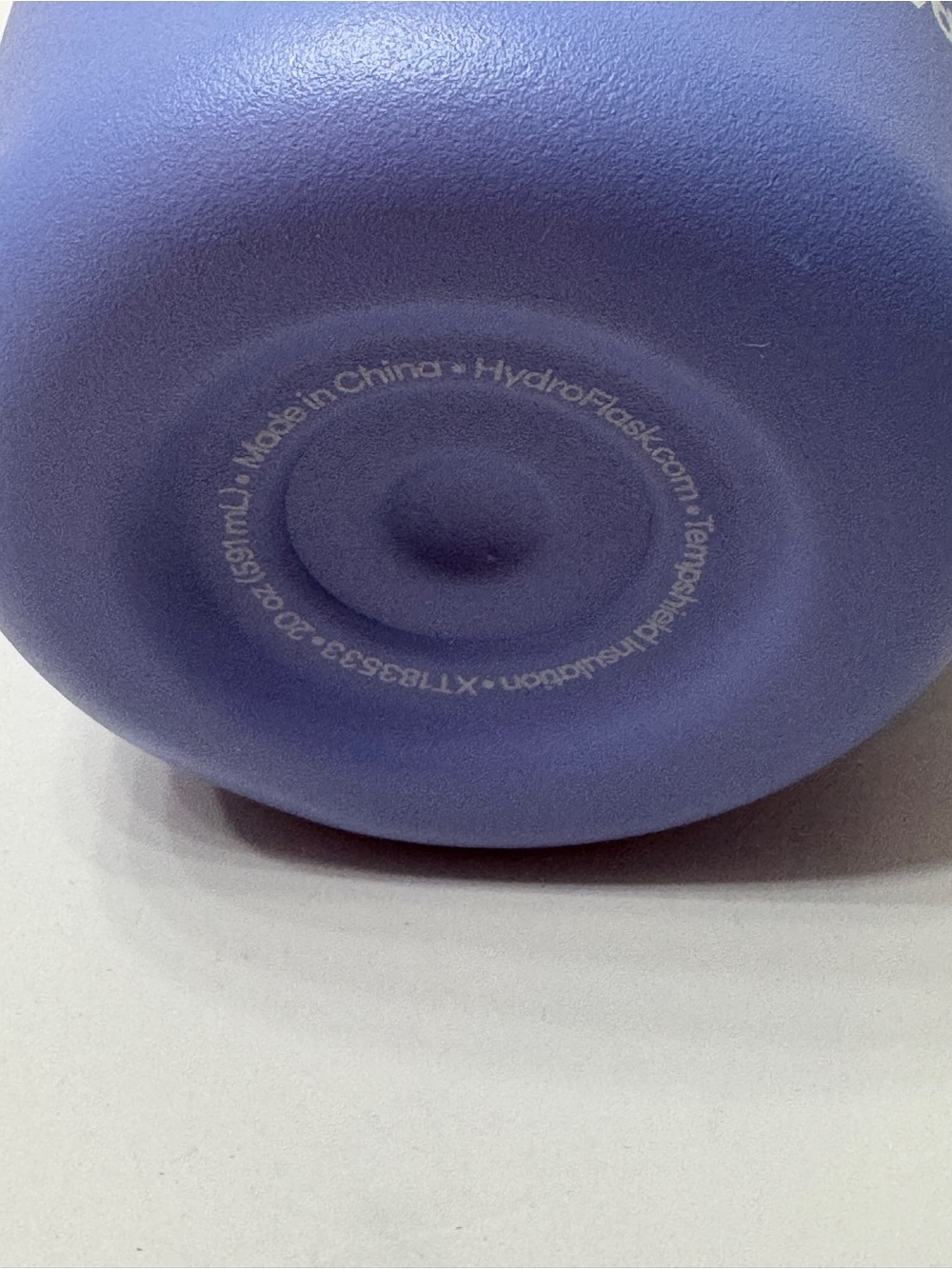 Hydro Flask Purple Insulated Tumbler with Straw - Picture 4 of 4